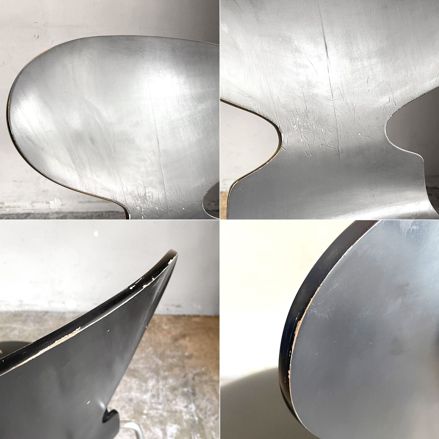フリッツハンセン Fritz Hansen アントチェア アリンコチェア ブラックラッカー プライウッド 4本脚 アルネ・ヤコブセン Arne Jacobsen デンマーク 北欧 ビンテージ ■