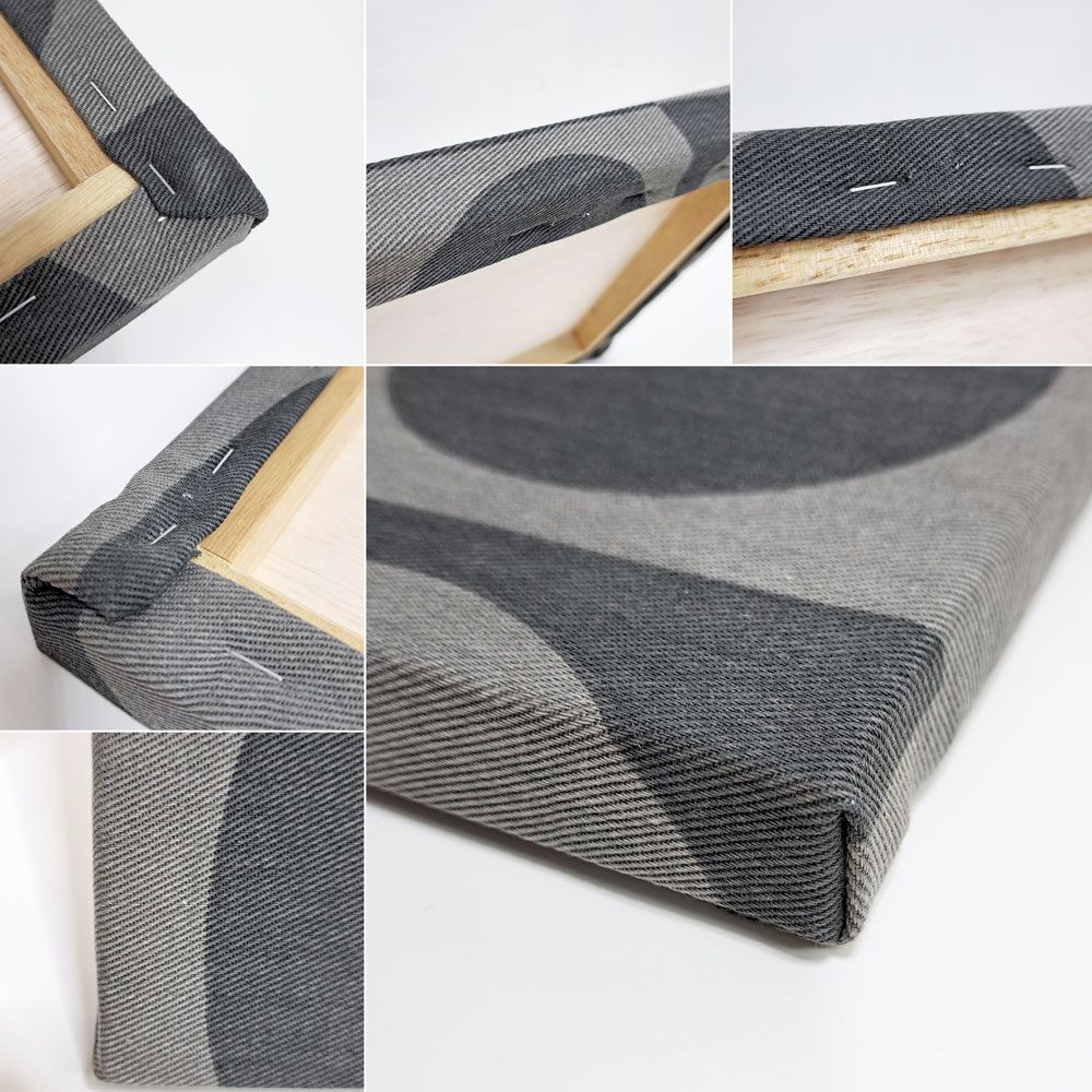 イノベーション INNOVATION ジオメトリ GEOMETRI 60×30cm ファブリック パネル ヴェルナー・パントン Verner Panton グレー系 木枠 ウォール インテリア ●