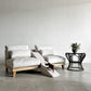 ペットと PETTO フラッフィル フラッフィーソファ Fluffy Sofa 3人掛けソファ W182cm ストーンホワイト アッシュ材 スロープ付 ペット対応 関家具 テーブル欠品 定価￥139,800- 〓