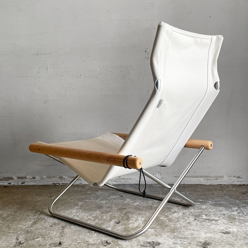 藤栄 FUJIEI ニーチェアX NY chair X 折りたたみチェア フォールディングチェア ロッキング ナチュラル ホワイト 新居猛  MoMA ■