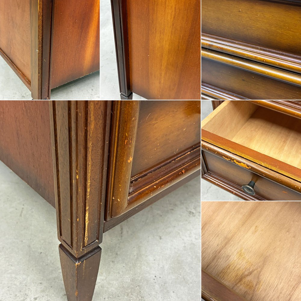 ヨーロピアンクラシカルデザイン European Classical Design サイドチェスト 5ドロワー W59.5cm ミニチェスト ◎