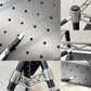 エレクター ERECTA メタルラック Metal Rack 2段 ローテーブル AVボード  W91cm ブラック アジャスター付き ●