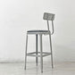 リオン LYON ファクトリー チェア FACTORY CHAIR カウンターチェア グレー バックレスト クッション PVCレザー 座面高69cm パシフィックファニチャーサービス P.F.S取り扱い C ●