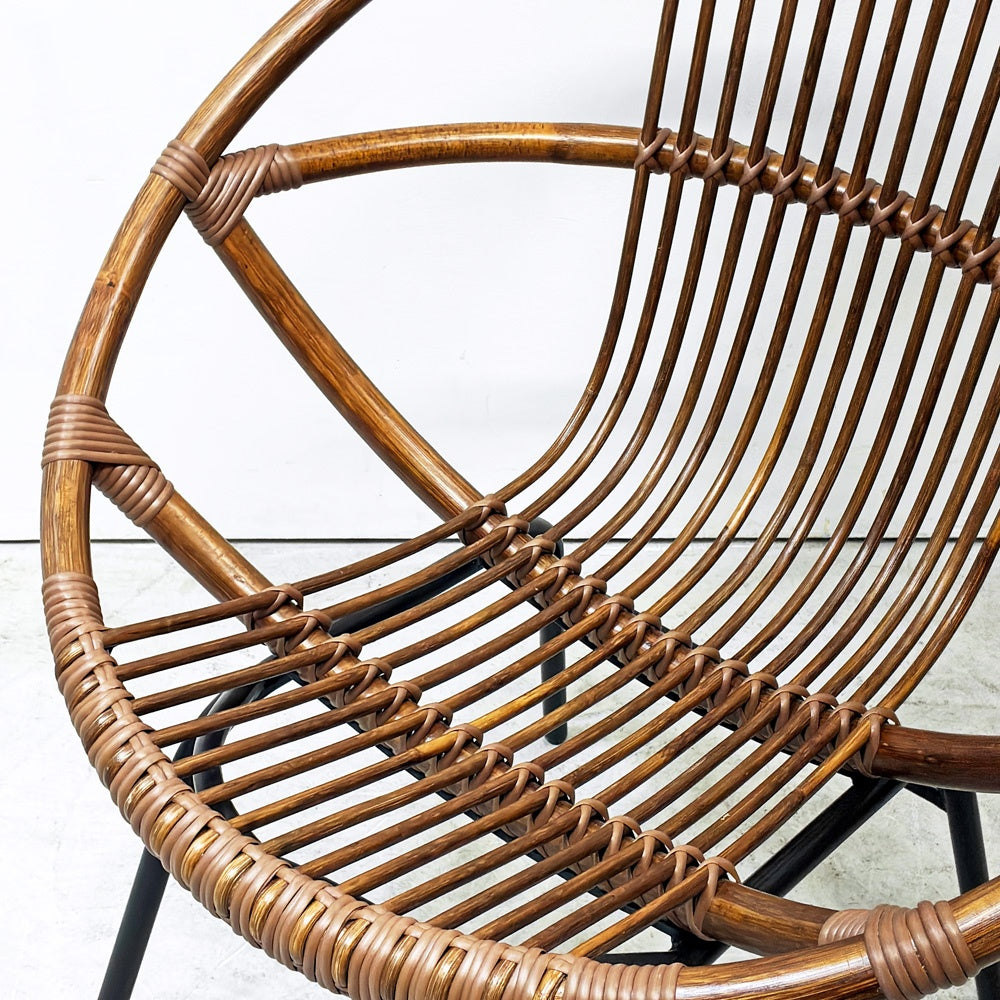クラッシュゲート CRASH GATE ノットアンティークス Knot antiques ビゼットチェア BIZET CHAIR ラウンジチェア ラタン 藤 ナチュラルモダン カフェ ●