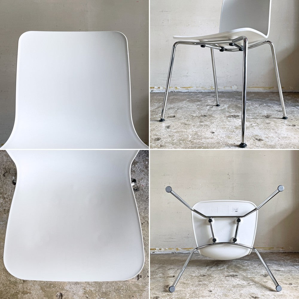 ヴィトラ vitra ハル チューブ HAL Tube サイドチェア ダイニングチェア ホワイト パウダーコート スチール脚 屋外使用可 ジャスパー・モリソン C ■