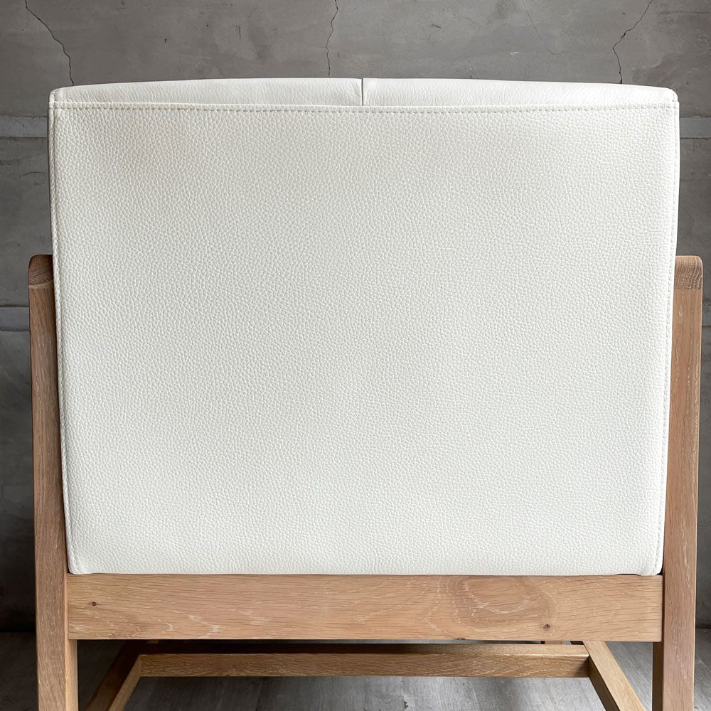 シギヤマ家具 シティ City C-41 LDチェア ダイニングチェア オーク材 PVCレザー ホワイトカラー 岩倉榮利 参考定価￥44,600- 廃番 ♪