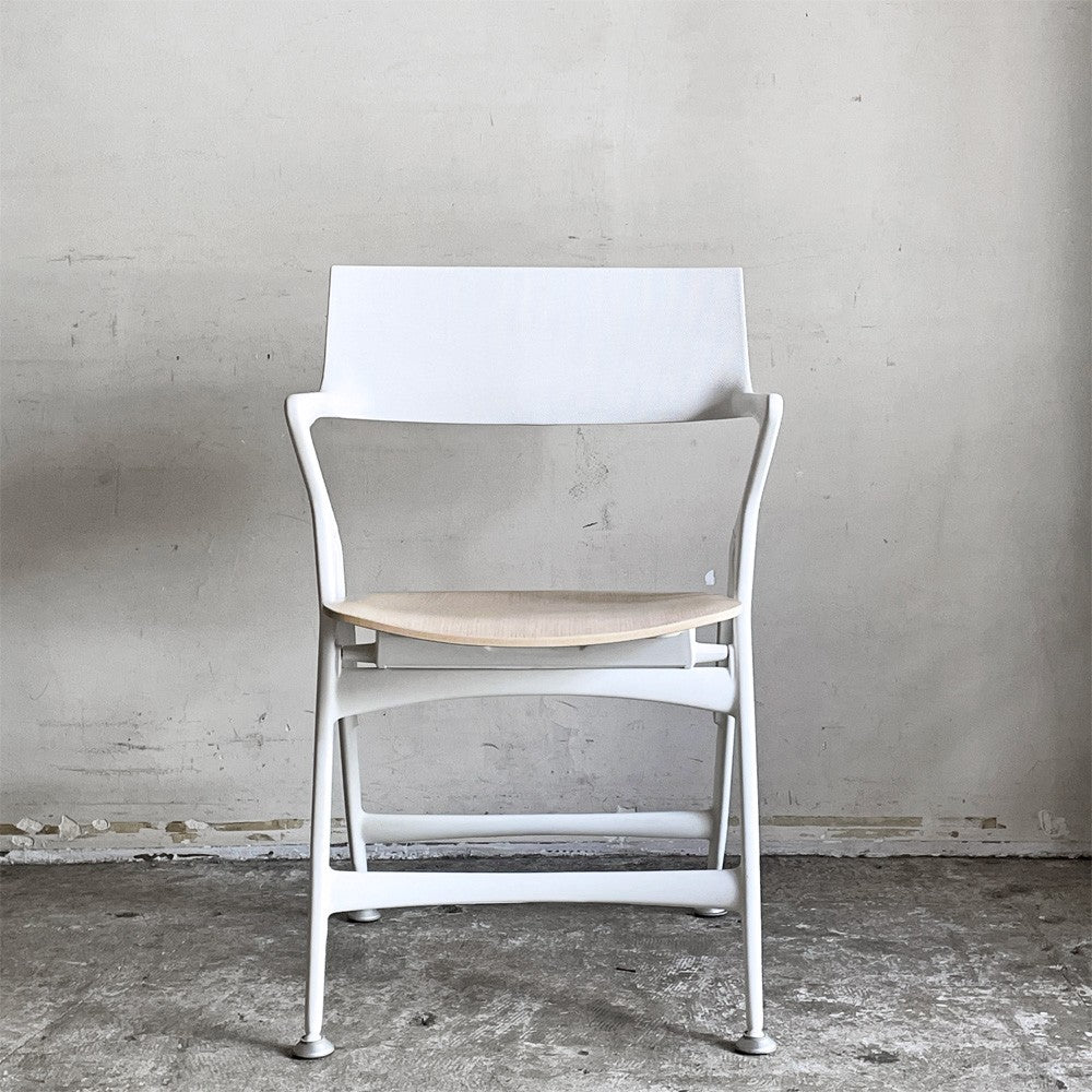 カルテル kartell ドリーチェア Dolly Chair プライウッドシート ホワイトウォッシュ 折りたたみ アントニオ・チッテリオ イタリア 希少廃番 ■