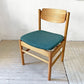 モモナチュラル MOMO Natural READY-MADE アントバックチェア ANT BACK CHAIR OAW MEDIUM teal green オーク材 ダイニングチェア 定価￥25,000- A★