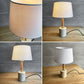アートワークスタジオ ART WORK STUDIO モノリステーブルランプ Monolith-table lamp AW-0600 スタンドライト ホワイト 大理石ベース オーク無垢材 真鍮 ファブリック モダンデザイン 箱付き 美品 ♪
