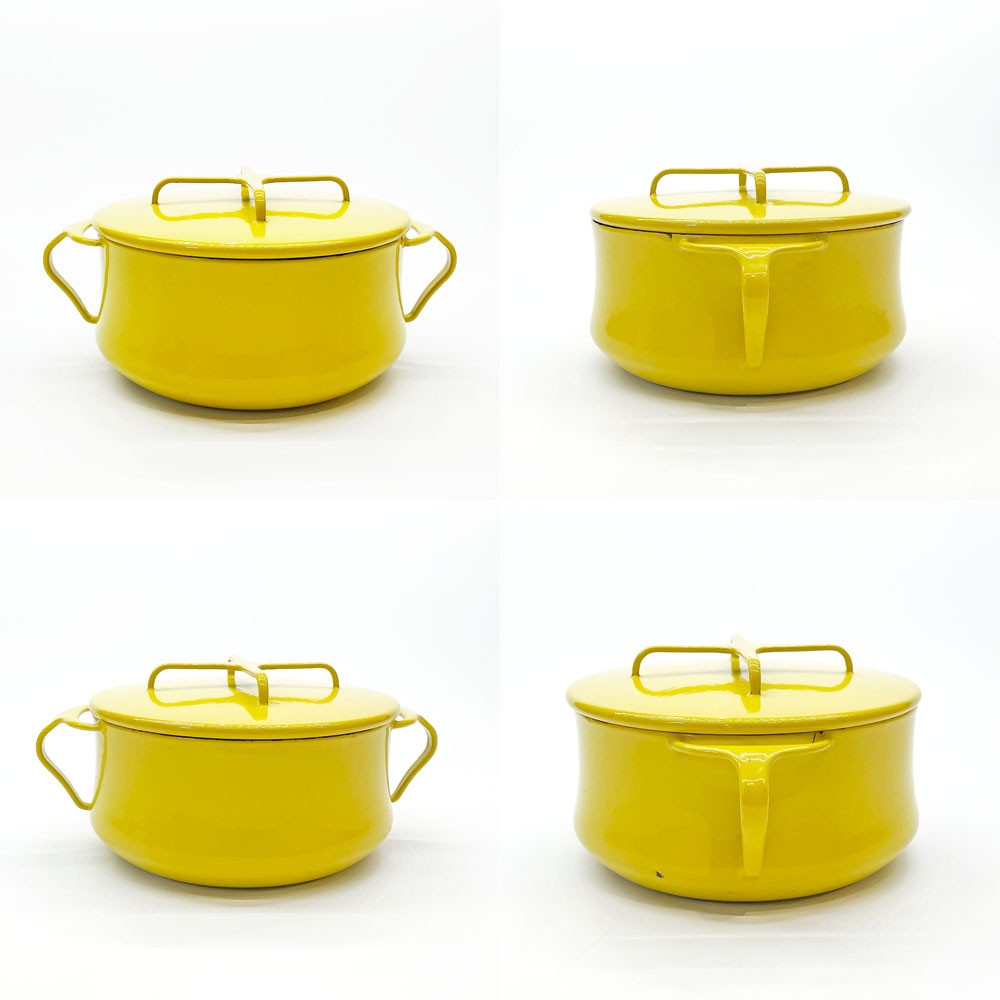 ダンスク DANSK コベンスタイル koben style ホーロー 両手鍋 Φ20cm イエロー 琺瑯 イェンス・クイストゴー Jens Quistgaard  ビンテージ ★