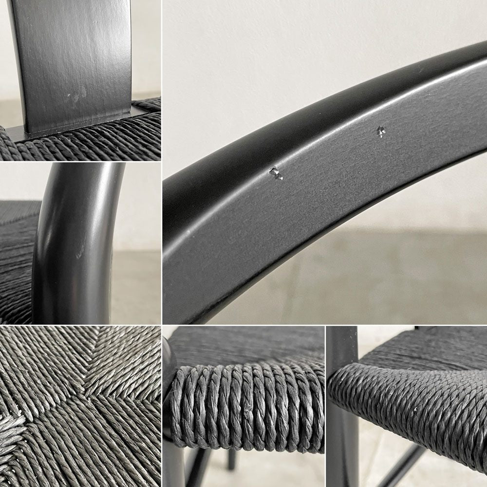 カールハンセン＆サン Carl Hansen & Son CH24 Yチェア ビーチ材 ブラックラッカー×ブラックペーパーコード 日本仕様サイズ ハンス・J・ウェグナー デンマーク 北欧家具 B 〓