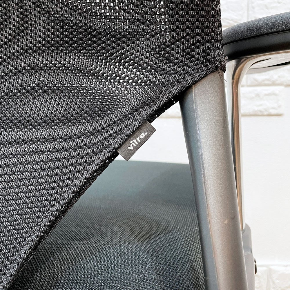 ヴィトラ vitra メダ2チェア MEDAⅡ オフィスチェア デスクチェア 昇降機能 リクライニングロック ブラック アルベルト・メダ 現状品 ◎