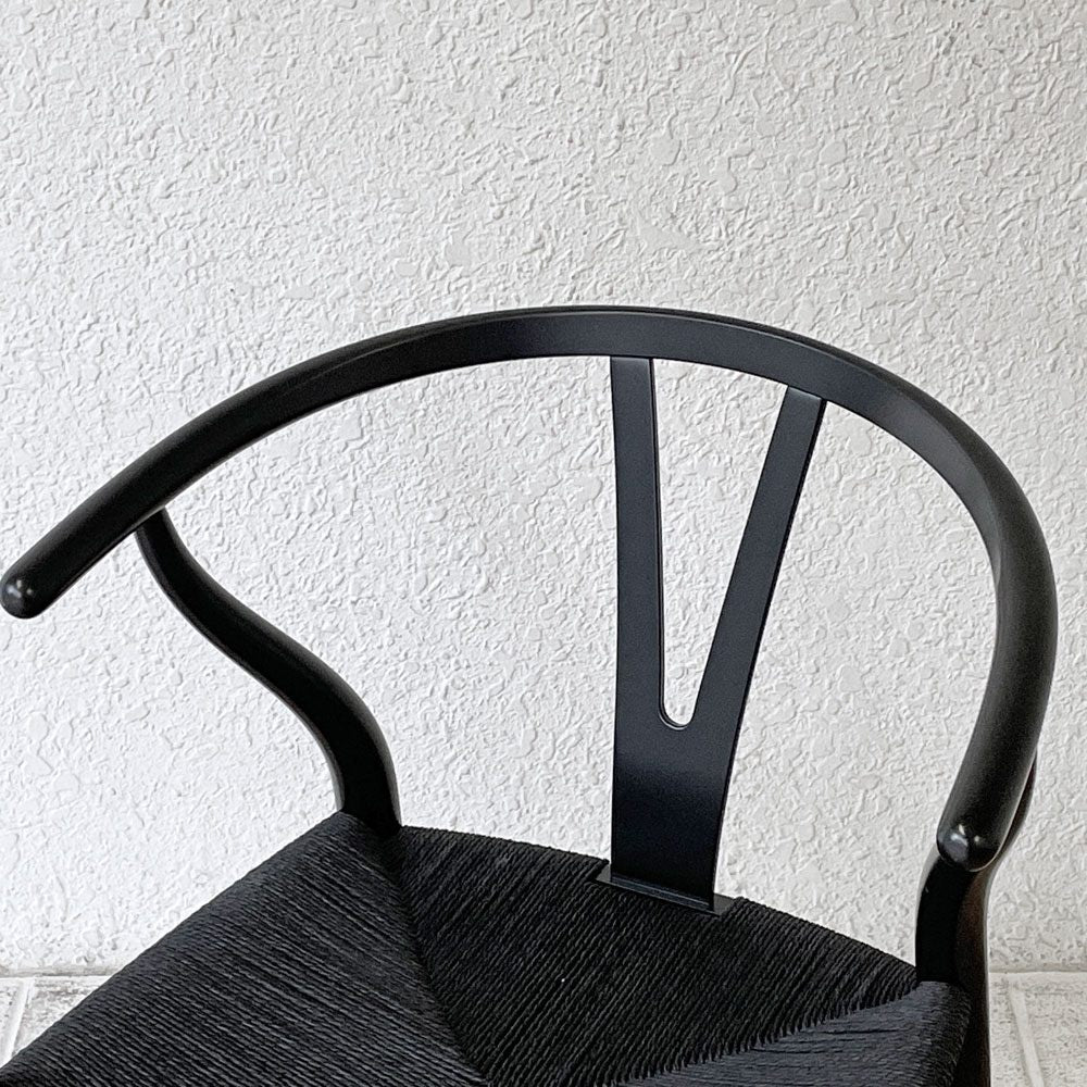 カールハンセン＆サン Carl Hansen & Son CH24 Yチェア ブラックラッカー × ブラックペーパーコード ハンス・J・ウェグナー ビーチ材 北欧家具 B ◇