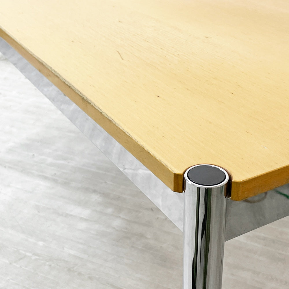 USMハラー USM Haller モジュラーファニチャー USMハラーテーブル デスク ナチュラル ビーチ材 天板 H70cm スイス ●