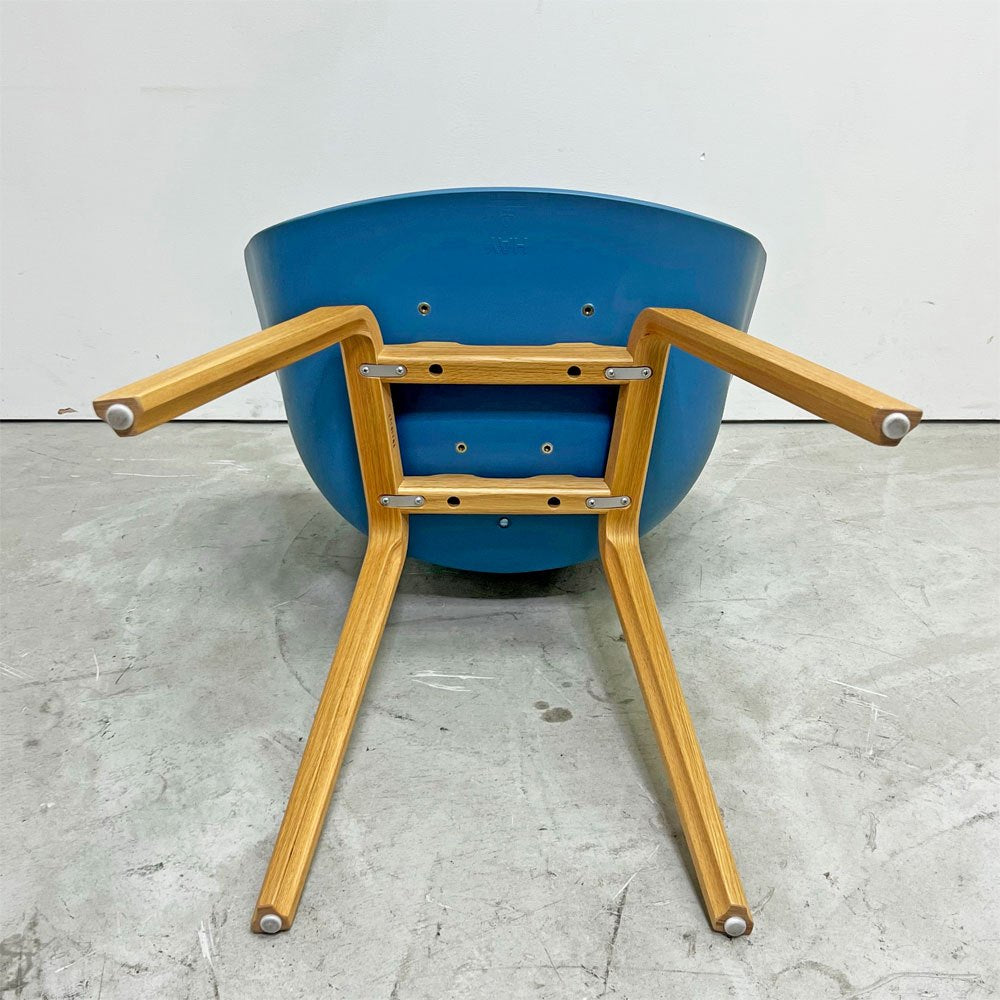 ヘイ HAY アバウト ア チェア ABOUT A CHAIR AAC22 アームチェア ダイニングチェア アズールブルー 木製脚 ヒー・ウェリング 北欧モダン デンマーク 定価￥59,400- ●