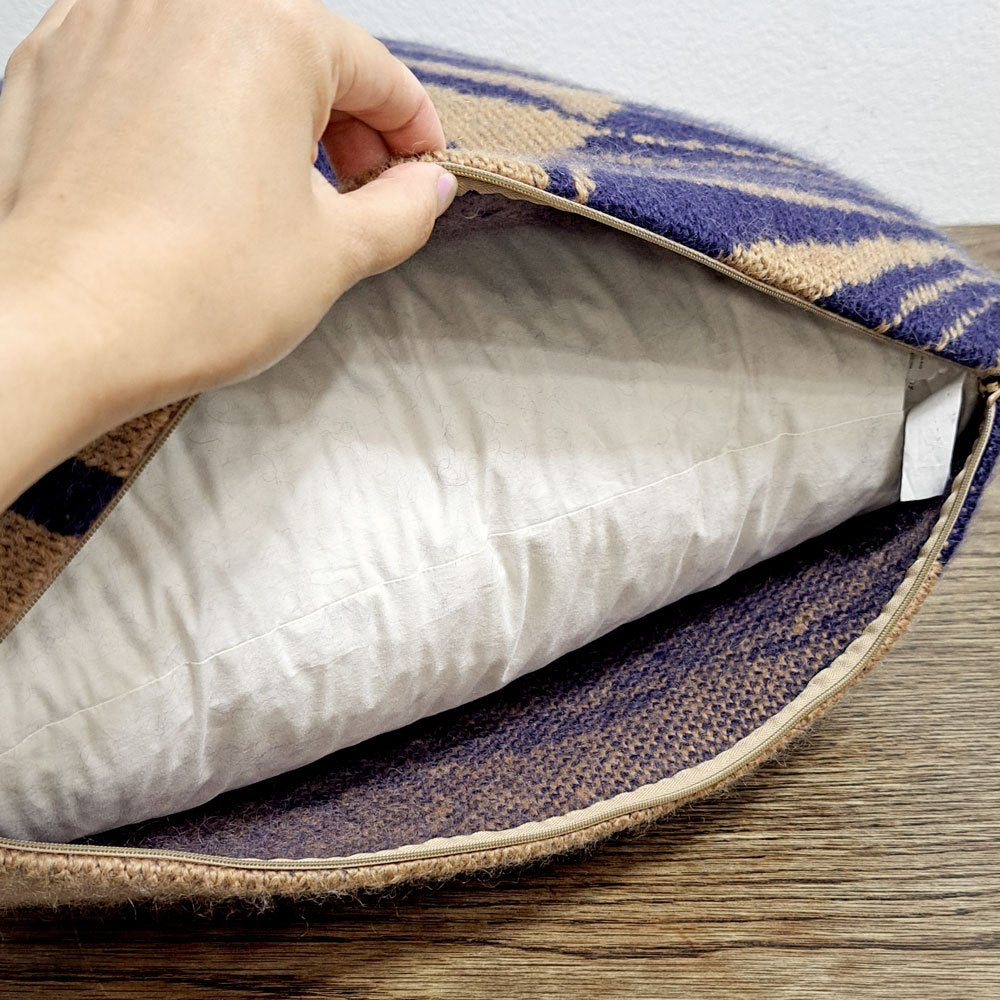 タブラ ラサ Tabula Rasa ニットクッション ボタニカル柄 50×50cm ニューヨーク ●