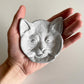 アスティエ・ド・ヴィラット ASTIER de VILLATTE シアン・エ・シャ Chien et Chat キャットディッシュ プレート 猫 Φ9cm 陶器 フランス ■