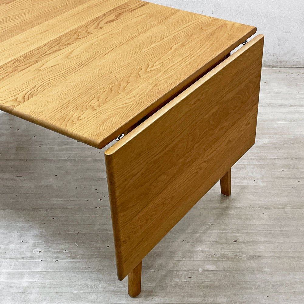 カールハンセン＆サン Carl Hansen & Son CH006 バタフライテーブル ドロップリーフテーブル ダイニングテーブル オーク無垢材 オイル仕上げ ハンス J.ウェグナー デンマーク 北欧家具 ●