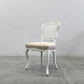 サラグレース Sarah Grace SGD デビュー ダイニングチェア DEBUT DINING CHAIR CHARM BD WHITE&NATURAL LINEN ラタンバック アンティーク風 オーク材 参考価格約55,000円 C〓