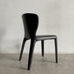 カッシーナ Cassina オラ 369 HOLA アームレスチェア ダイニングチェア 本革 ブラックレザー ハンス・ウェッツスタイン イタリア 定価￥418,000- 〓