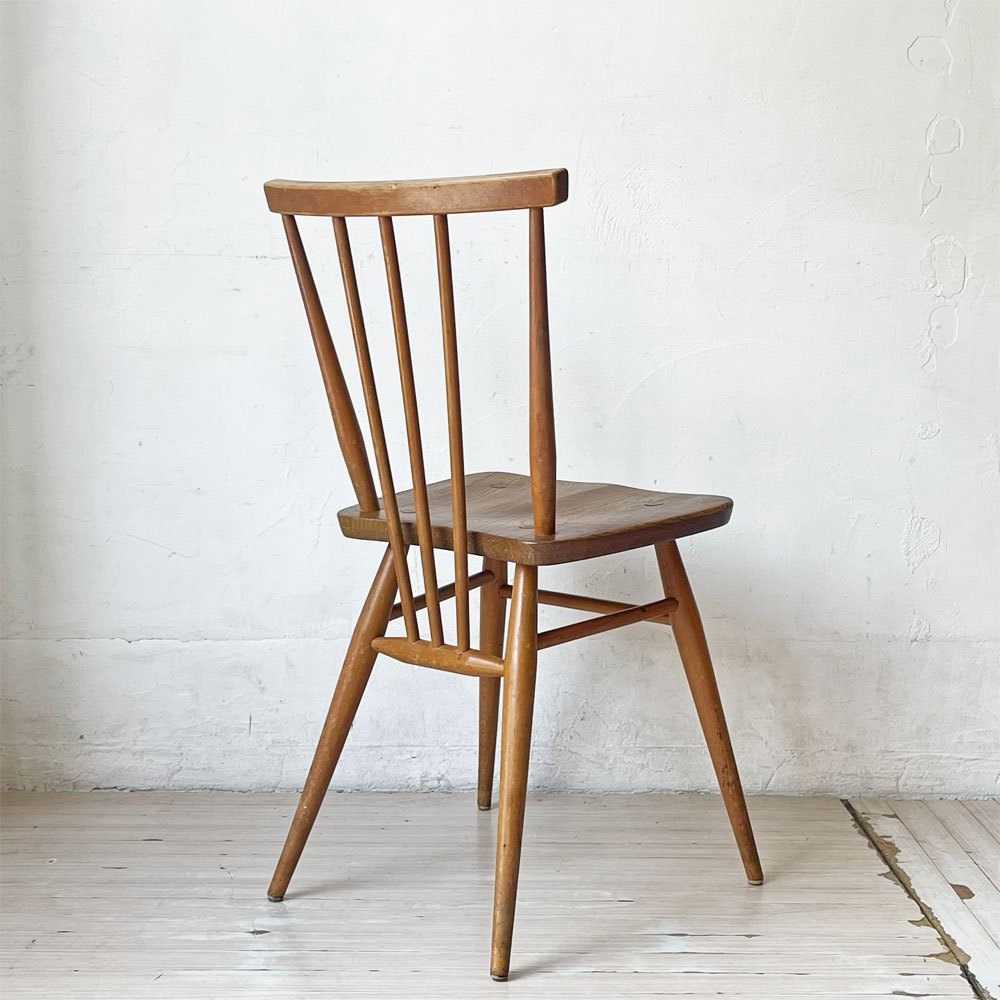アーコール Ercol スティックバックチェア スピンドルチェア エルム材 UKビンテージ Vintage 英国家具 ★