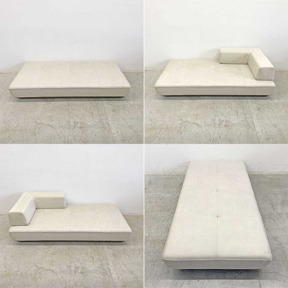 リラックスフォーム RELAX FORM アルフレード ALFREDO 2人掛けソファ レザーテックス W183cm + グロー GLOW L字クッション 〓