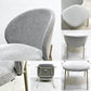 ボーコンセプト BoConcept プリンストン Princeton ダイニングチェア ライトグレー ファブリック メタル脚 マットアッシュグレーラッカー仕上げ B ●