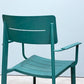 ザ・コンランショップ THE CONRAN SHOP ハイライン アウトドア アームチェア HIGHLINE OUTDOOR ARM CHAIR グリーン B ◎