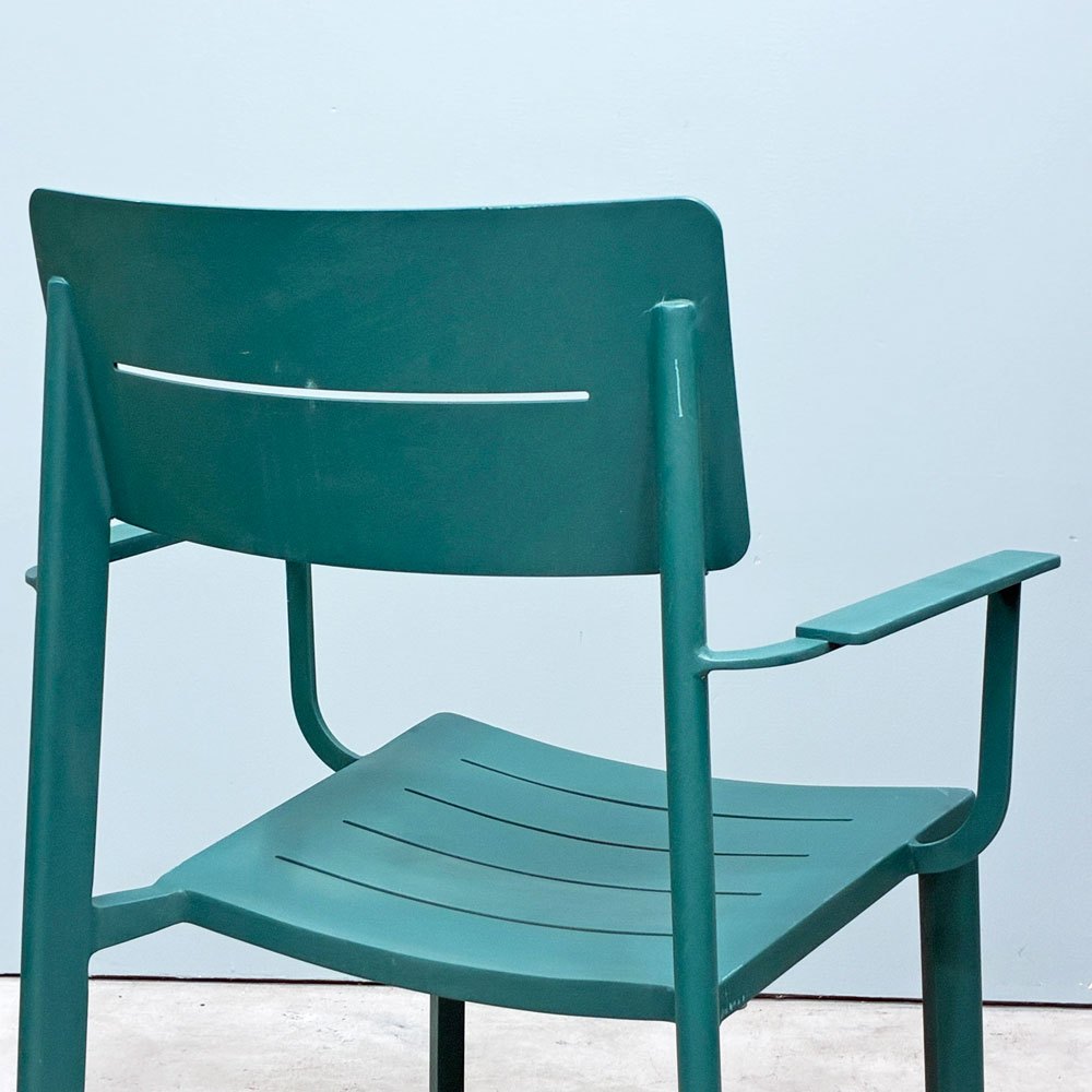 ザ・コンランショップ THE CONRAN SHOP ハイライン アウトドア アームチェア HIGHLINE OUTDOOR ARM CHAIR グリーン B ◎