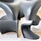 ヴィトラ vitra パントンチェア ダイニングチェア スタッキングチェア ヴェルナー・パントン Panton ミッドセンチュリー スペースエイジ ブラック ★