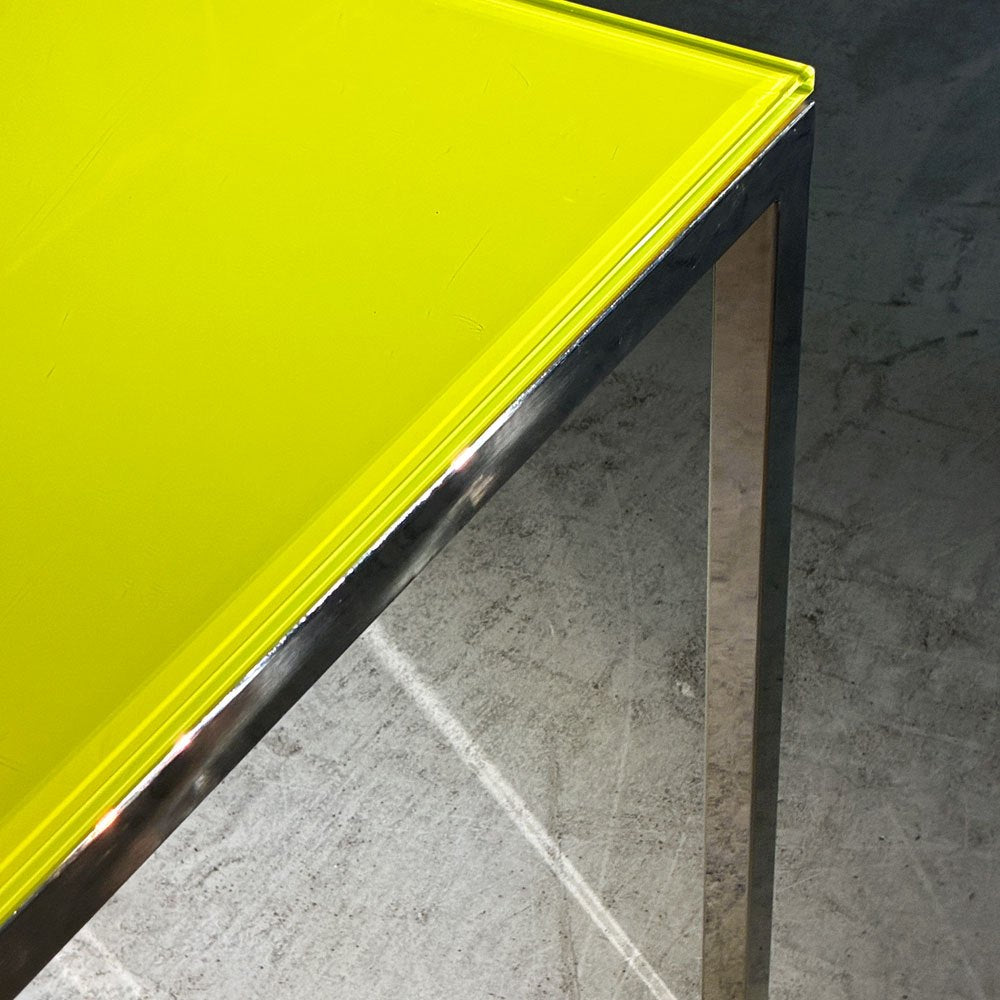 ドリアデ Driade ジェリースライス Jelly Slice スクエアテーブル ダイニング ライムグリーン系カラー フィリップ・スタルク Philippe Starck イタリア ●
