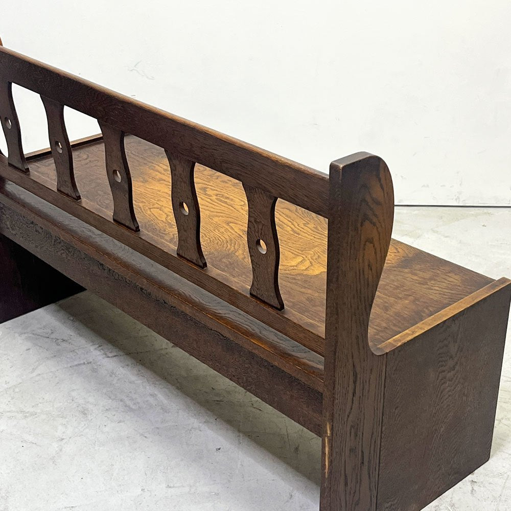 三越家具 ブルージュ Brugge ベンチ 2ドロワー オーク無垢材 カントリーハウス クラシカル 英国スタイル ●