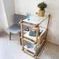 ヘイ HAY WOODY SHELVING 2.0 COLUMN LOW シェルフ オーク材×スチール オープンシェルフ 飾り棚 ホワイト 北欧 デンマーク 定価￥61,600- ★