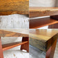 クラフトファニチャー Craft furniture ダイニングテーブル ウォールナット無垢材 耳付き 天然木 アジャスター付き W130cm ♪