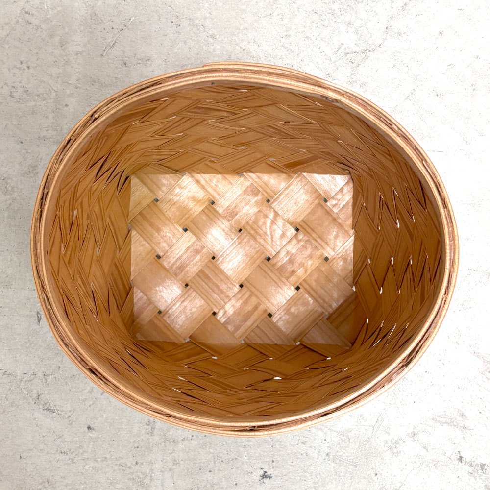 スポーンコリ Spånkorg カゴ 白樺 スウェーデン 伝統工芸品 ハンドメイド 北欧 ●