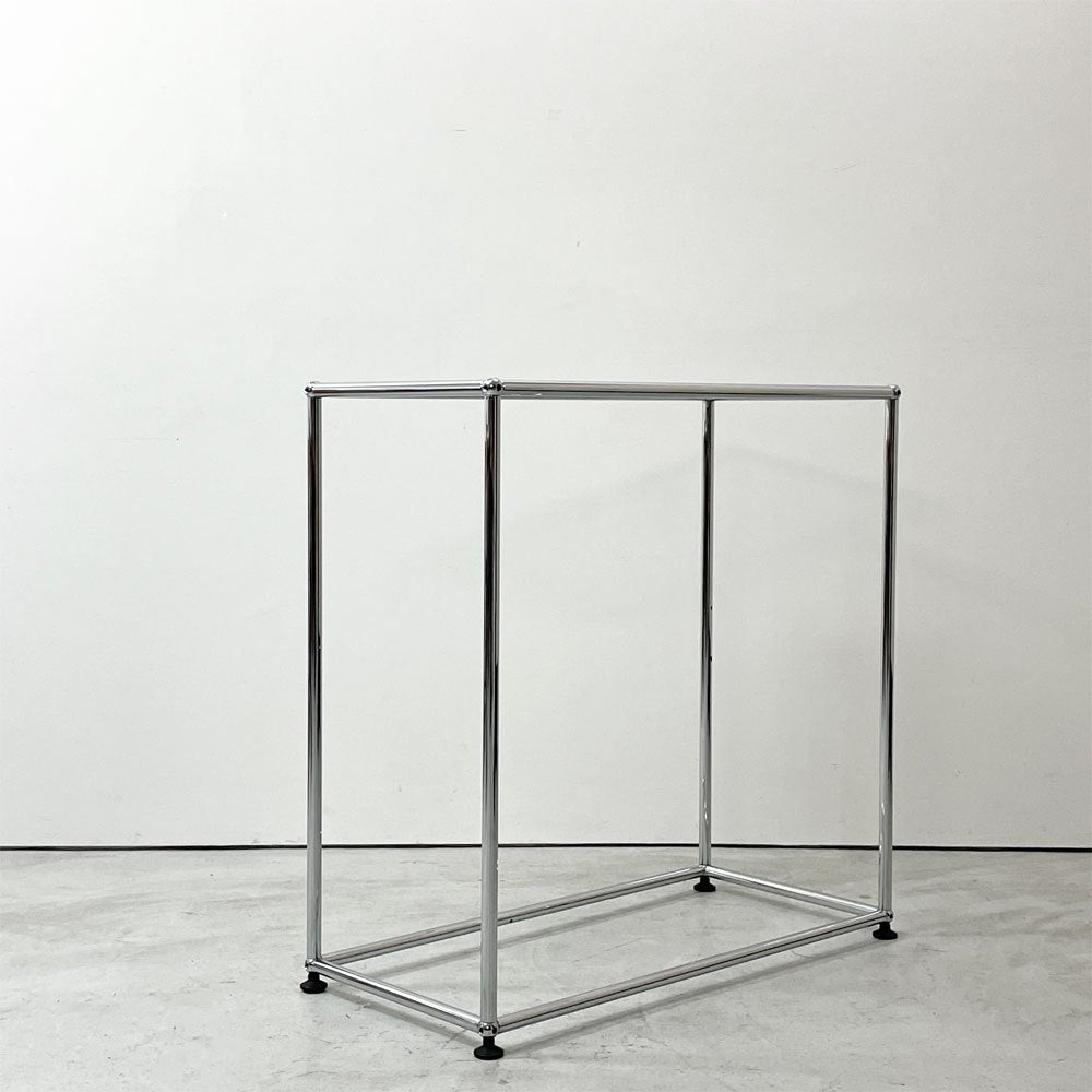 ユーエスエムハラー USM Haller USMハラー モジュラーファニチャー コンソールテーブル エントランステーブル ガラストップ スイス ●