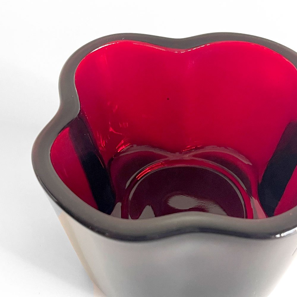 イッタラ iittala アルヴァ・アアルトコレクション Alvar Aalto Collection キャンドルホルダー H60mm クランベリー 北欧雑貨 廃盤色 ■