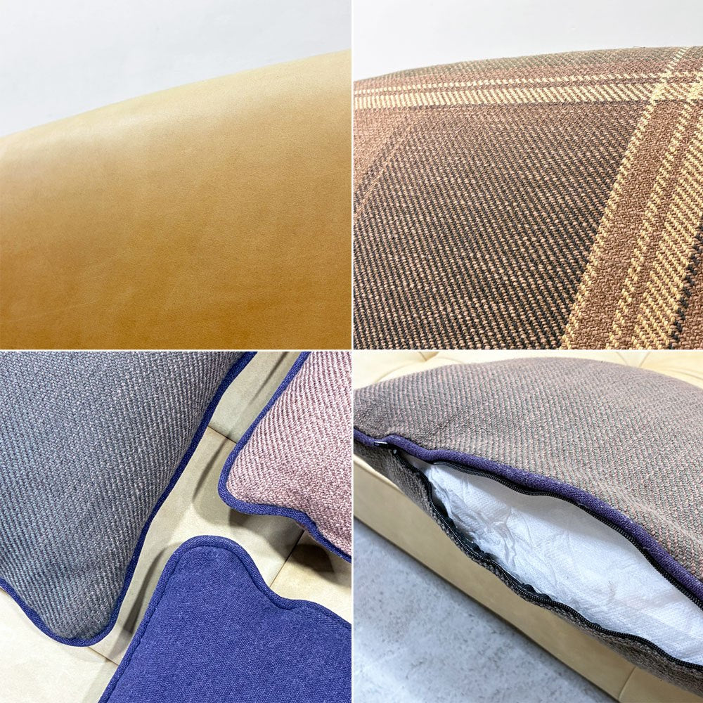 クラッシュゲート CRASH GATE コンフォーム COMFORM オピアム OPIUM 3人掛けソファ W201cm レザーテックス クッション付  ●