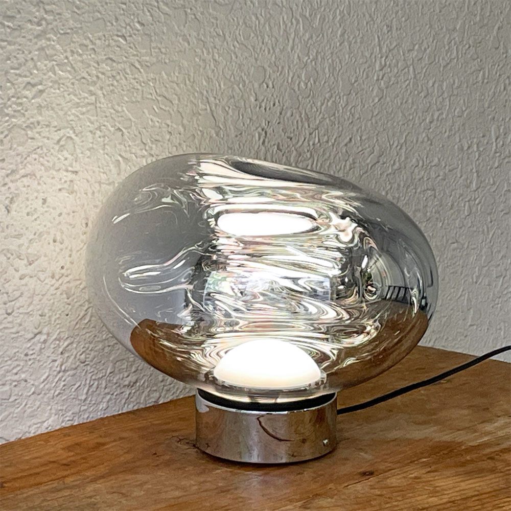 トムディクソン Tom Dixon メルト ミニ サーフェイス 内蔵LED テーブルライト Melt Mini Surface LED クローム 間接照明 定価170,500円 ◇