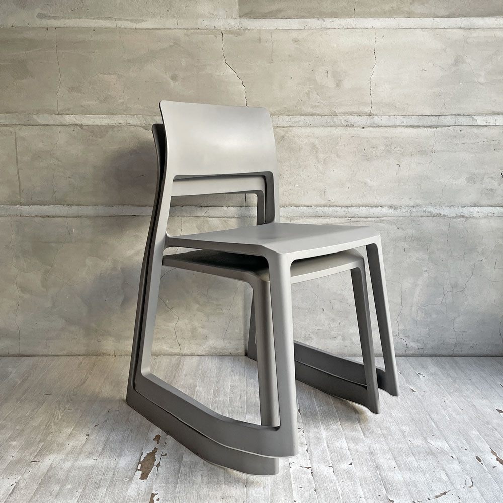ヴィトラ Vitra ティプトン Tip Ton ワークチェア ダイニングチェア デスクチェア バサルト スタッキング チルト機能 定価￥47,300- A ♪