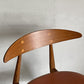 カールハンセン＆サン Carl Hansen & Son CH33P オーク材 レザーシート 本革 ダイニングチェア ハンス・J・ウェグナー 定価￥156,200- B ■