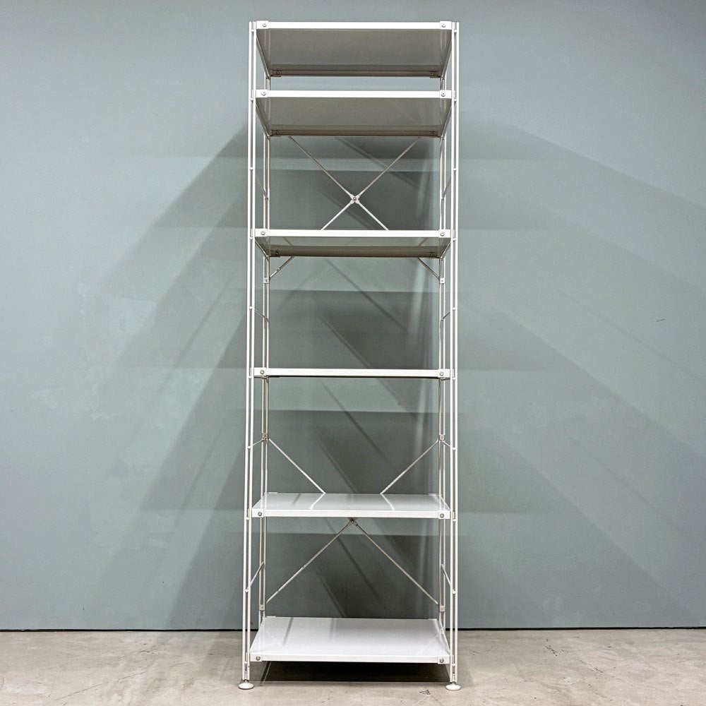 無印良品 MUJI スチールユニットシェルフ オープンシェルフ スチール棚 5段 W58 H175cm ◎