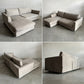 リラックスフォーム RELAX FORM 関家具 デパラ2  DEPALAⅡ 右 カウチソファ W220cm シェーズロング 1P + 2P セット コーナーソファ ファブリック A48 ステングレー 定価￥266,475の品 〓