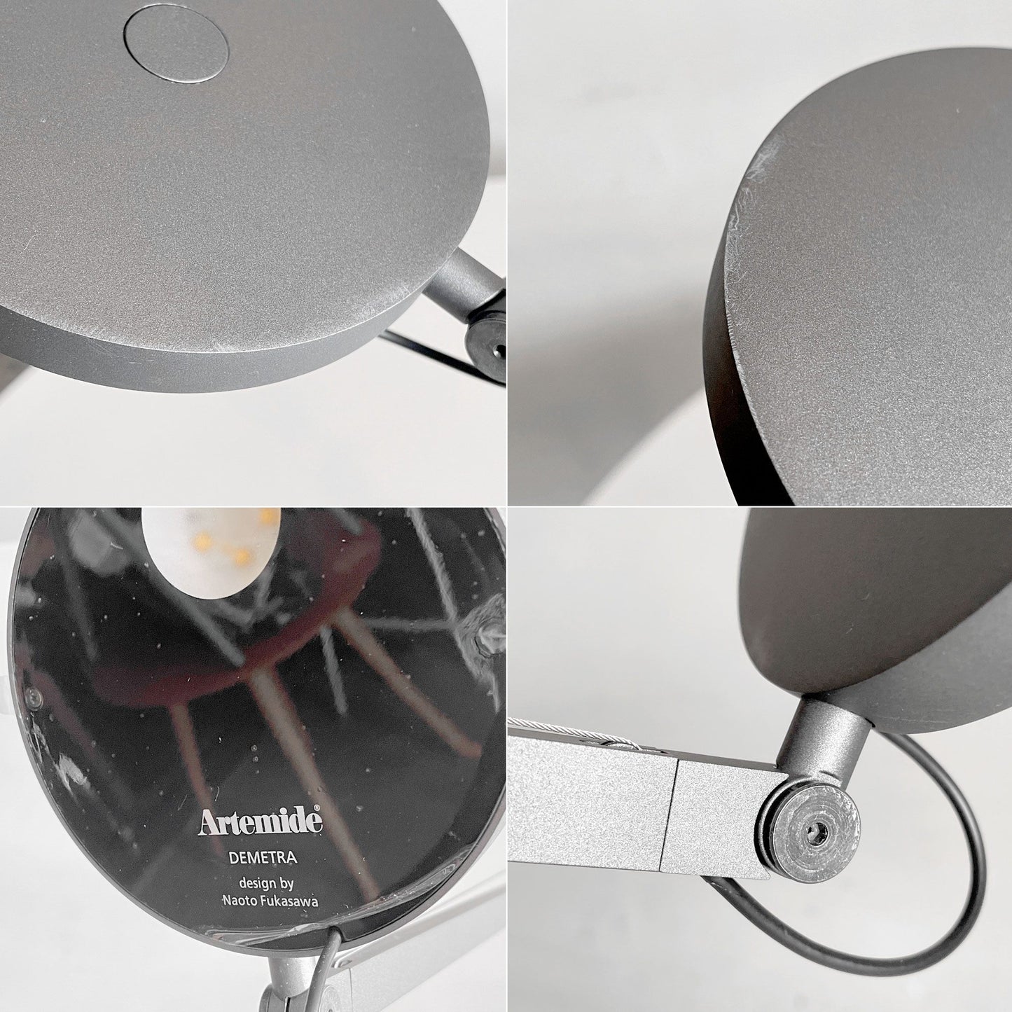アルテミデ Artemide デメトラ DEMETRA LED テーブルライト デスクライト 無段階調光機能 深澤直人 展示品 箱付き 参考定価￥126,500- ■