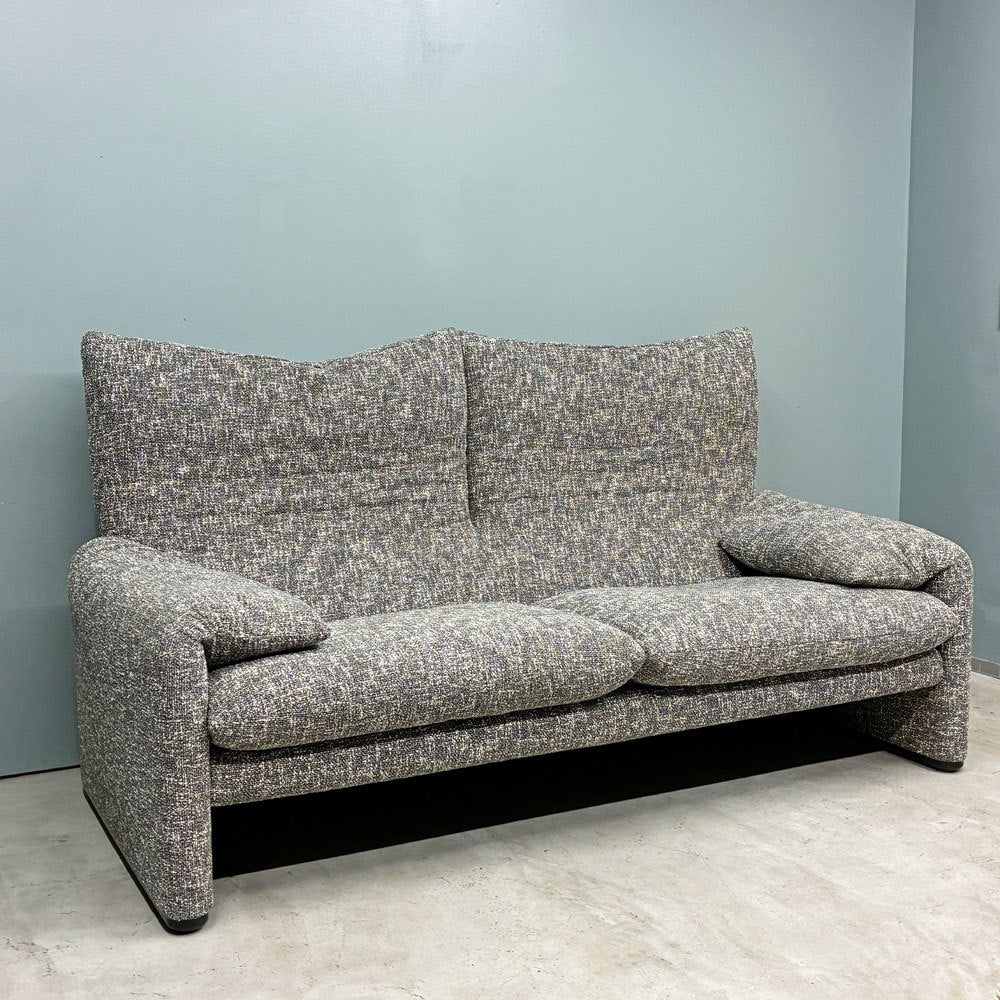 カッシーナイクスシー Cassina ixc. マラルンガ MARALUNGA 675-2PW 2人掛け ワイドソファ ヴィコ・マジストレッティ グレー系 ミックスファブリック MoMA ◎