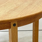 デンマーク ビンテージ Danish vintage オーク材 エクステンション ダイニングテーブル ラウンド 伸長式 Φ120cm 北欧家具 ●