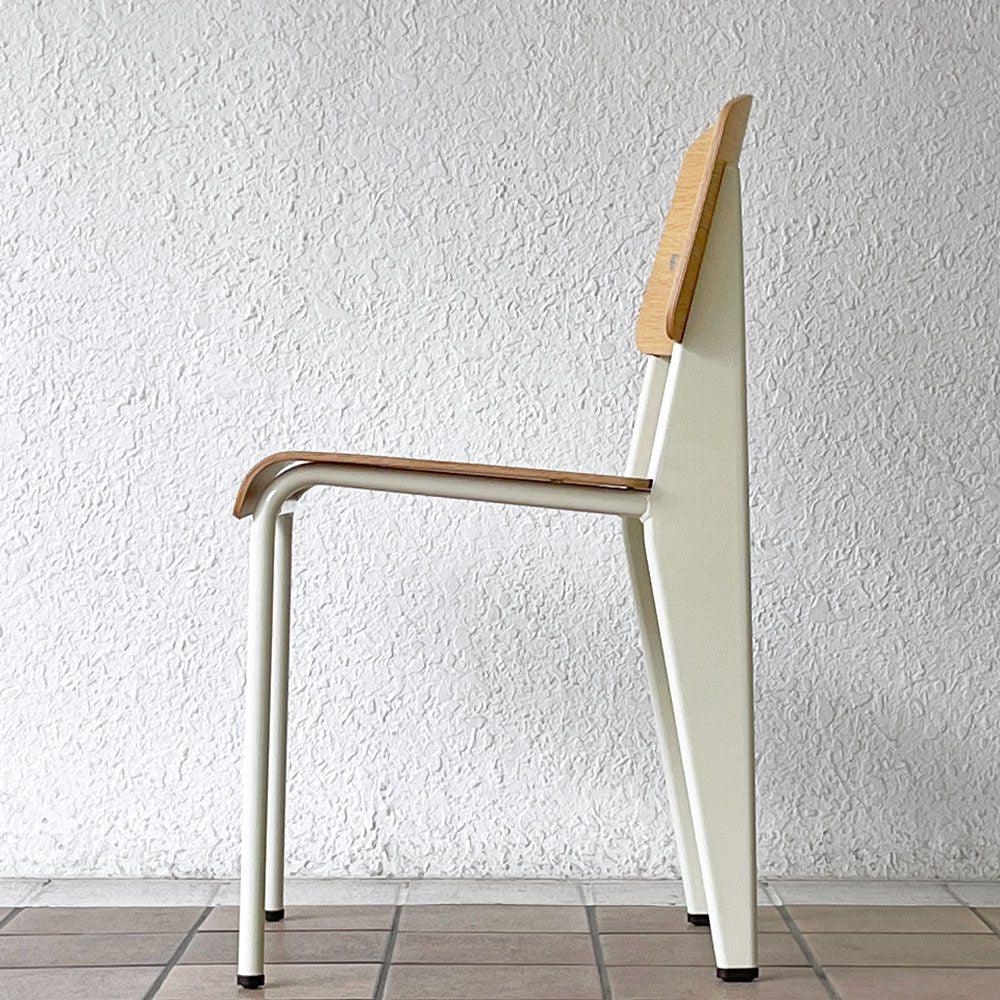 ヴィトラ vitra スタンダードチェア Standard chair ナチュラルオーク×ブランコロンブ ジャン・プルーヴェ Jean Prouve 名作椅子 美品 ◇