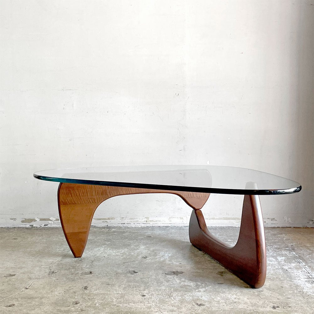 ヴィトラ vitra ノグチ コーヒーテーブル Noguchi Coffee Table イサムノグチ Isamu Noguchi ガラス天板 厚19mm ウォールナット材 ミッドセンチュリー 名作 ■