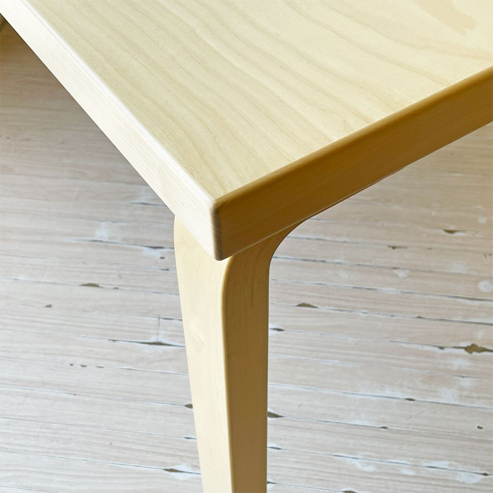 アルテック artek TABLE 82B ダイニングテーブル バーチ材 ラッカー W135×D85 アルヴァ・アアルト 北欧 デンマーク 定価￥261,800- ★