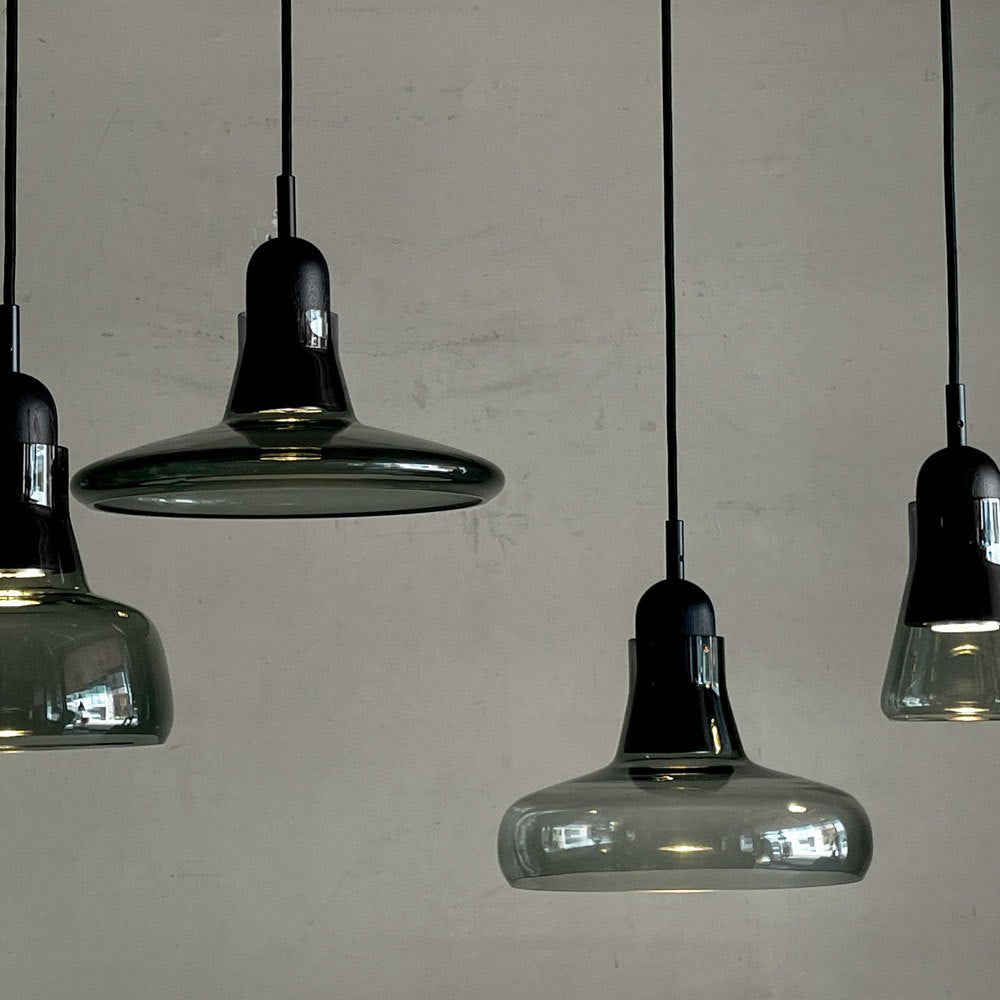 ブロッキス BROKIS シャドウ01 SHADOWS01 ペンダントライト スモークグレイ×ブラック 吹きガラス チェコ モダンデザイン ■